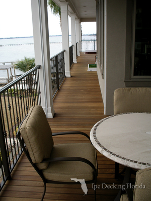 elevated ipe deck in florida